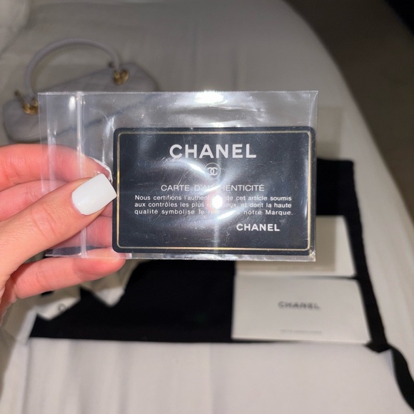 Chanel Ivory Quilted Mini Bag with Gold Accents - Picture 7 of 7